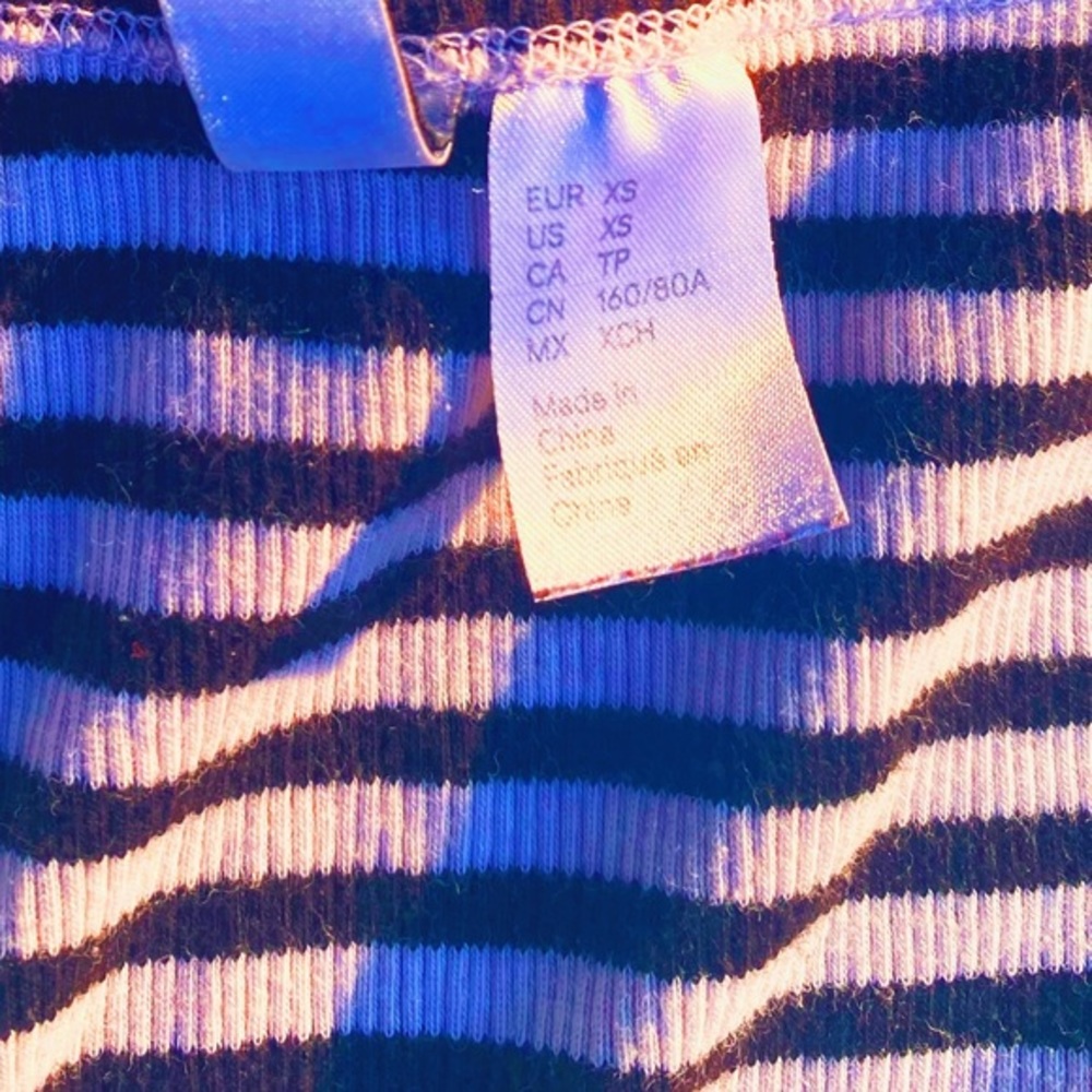 black + white striped h&m tee shirt dress π - Picture 6 of 7